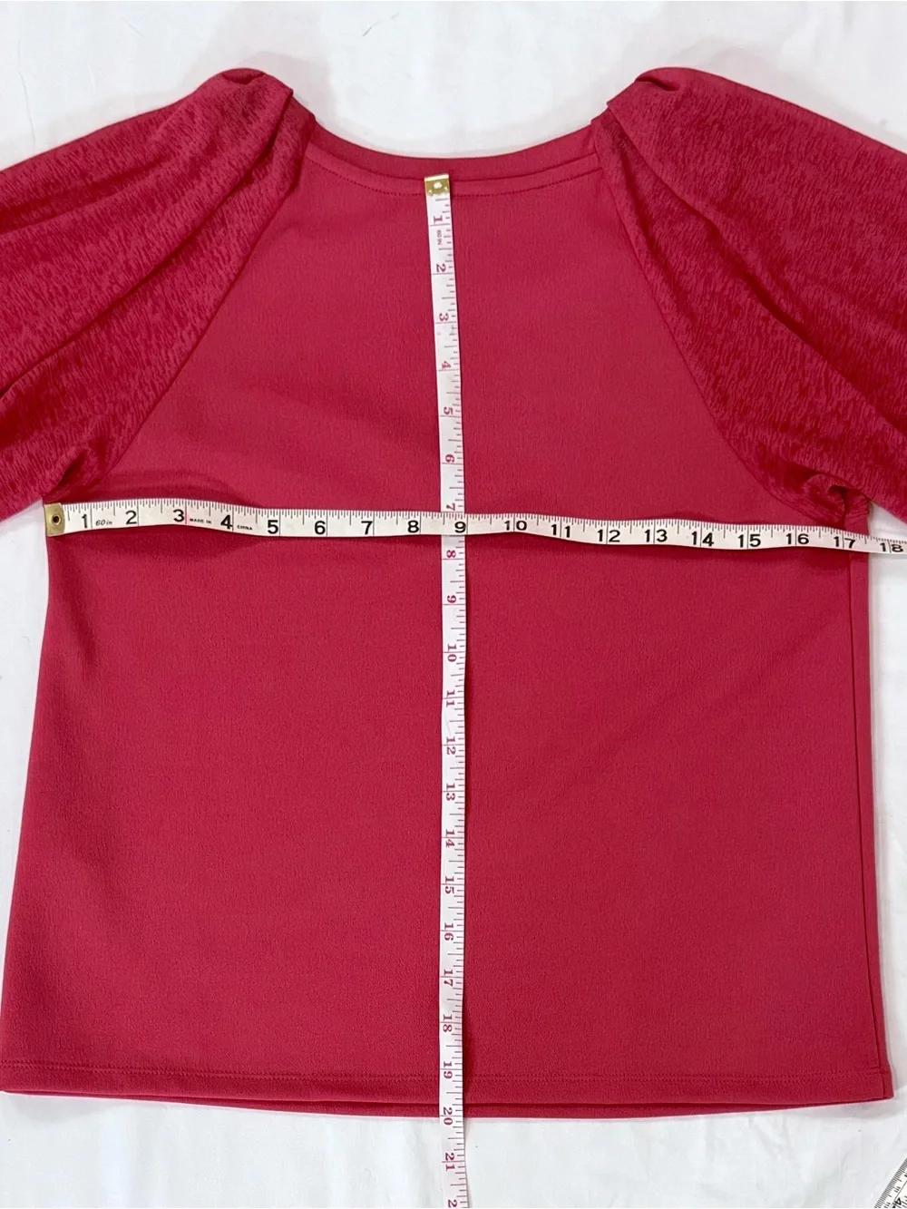 Banana Republic Coral Puff-Sleeve Short-Sleeve Top XS Excellent Condition